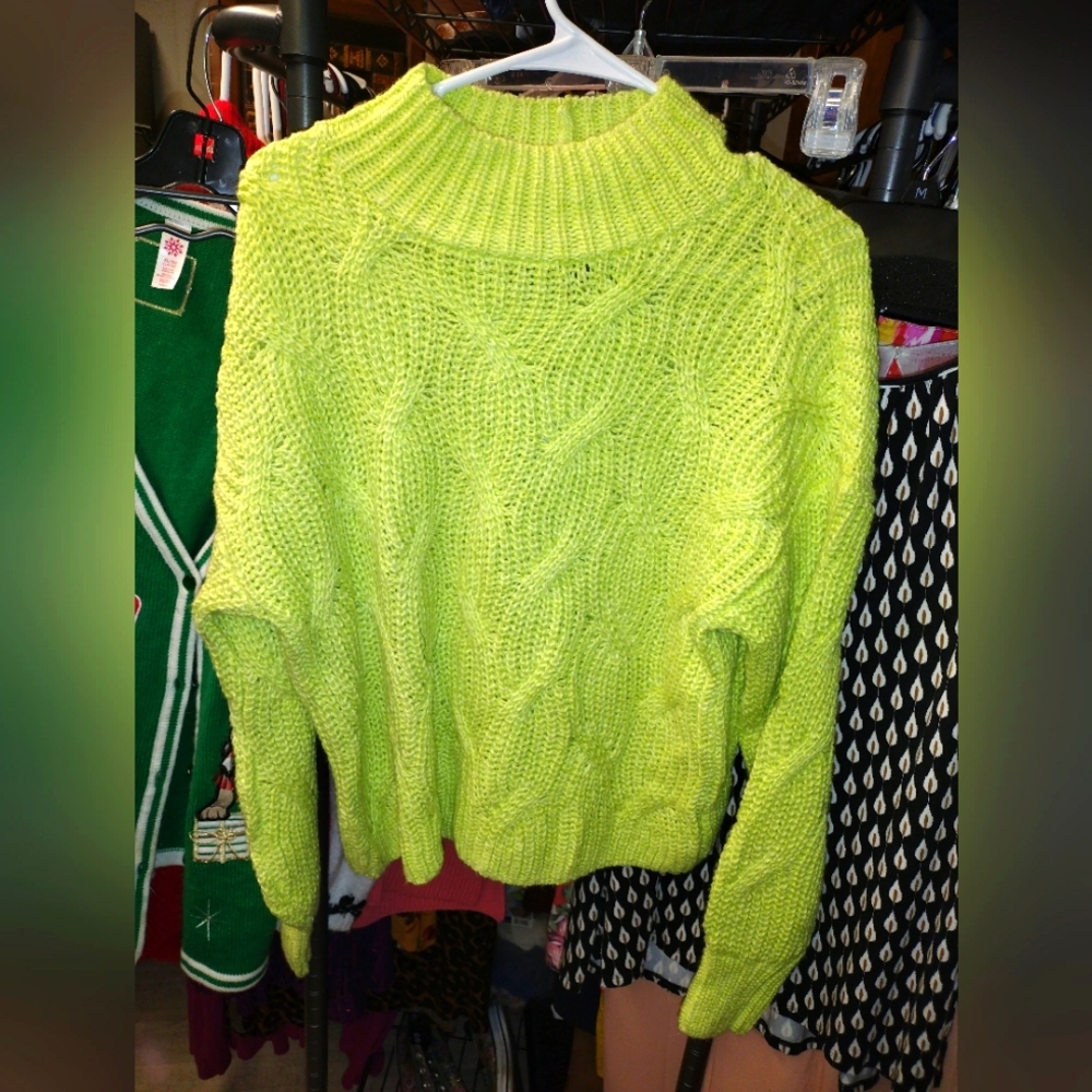 American eagle Neon Knit Sweater size S
